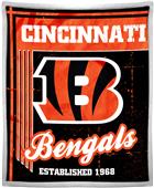 Northwest NFL Bengals 50x60 Mink Sherpa Throw Northwest NFL Bengals 50x60 Mink Sherpa Throw
