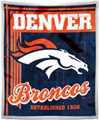 Northwest NFL Broncos 50x60 Mink Sherpa Throw Northwest NFL Broncos 50x60 Mink Sherpa Throw