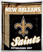 Northwest NFL Saints 50x60 Mink Sherpa Throw Northwest NFL Saints 50x60 Mink Sherpa Throw