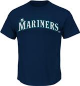 Majestic Mariners MLB Crewneck Baseball Jersey Majestic Mariners MLB Crewneck Baseball Jersey