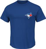 Majestic Blue Jays MLB Crewneck Baseball Jersey Majestic Blue Jays MLB Crewneck Baseball Jersey