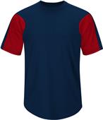 Majestic Premier Colorblocked Crew Baseball Jersey Majestic Premier Colorblocked Crew Baseball Jersey