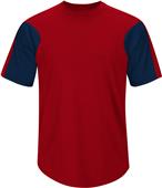 Majestic Premier Colorblocked Crew Baseball Jersey Majestic Premier Colorblocked Crew Baseball Jersey