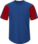 Majestic Premier Colorblocked Crew Baseball Jersey Majestic Premier Colorblocked Crew Baseball Jersey