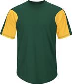 Majestic Premier Colorblocked Crew Baseball Jersey Majestic Premier Colorblocked Crew Baseball Jersey