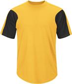 Majestic Premier Colorblocked Crew Baseball Jersey Majestic Premier Colorblocked Crew Baseball Jersey