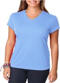 Blue Generation Womens Moisture Wicking V-Neck Tee Blue Generation Womens Moisture Wicking V-Neck Tee