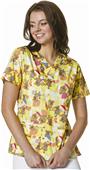 WonderWink Origins Womens Bravo Print Scrub Top WonderWink Origins Womens Bravo Print Scrub Top