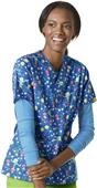 WonderWink Origins Womens Bravo Print Scrub Top WonderWink Origins Womens Bravo Print Scrub Top