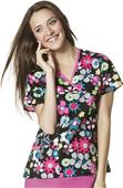 WonderWink Origins Womens Charlie Print Scrub Top WonderWink Origins Womens Charlie Print Scrub Top