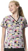 WonderWink Origins Women's Charlie Print Scrub Top WonderWink Origins Women's Charlie Print Scrub Top