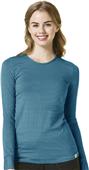 WonderWink Layers Womens Long Sleeve Striped Tee WonderWink Layers Womens Long Sleeve Striped Tee