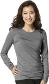 WonderWink Layers Womens Long Sleeve Striped Tee WonderWink Layers Womens Long Sleeve Striped Tee