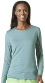 WonderWink Layers Womens Long Sleeve Striped Tee WonderWink Layers Womens Long Sleeve Striped Tee