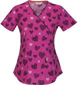 Code Happy Fashion Prints Mock Wrap Scrub Tops Code Happy Fashion Prints Mock Wrap Scrub Tops