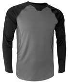 Baw Men's Xtreme-Tek Long Sleeve Baseball Shirt Baw Men's Xtreme-Tek Long Sleeve Baseball Shirt