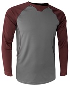Baw Men's Xtreme-Tek Long Sleeve Baseball Shirt Baw Men's Xtreme-Tek Long Sleeve Baseball Shirt