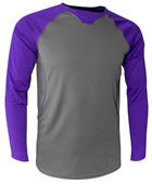 Baw Men's Xtreme-Tek Long Sleeve Baseball Shirt Baw Men's Xtreme-Tek Long Sleeve Baseball Shirt