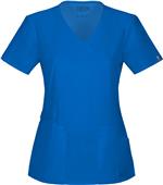 Cherokee Women's Mock Wrap Scrub Tops Cherokee Women's Mock Wrap Scrub Tops