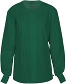 Cherokee Unisex Snap Front Warm-up Scrub Jacket Cherokee Unisex Snap Front Warm-up Scrub Jacket