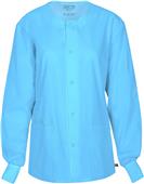 Cherokee Unisex Snap Front Warm-up Scrub Jacket Cherokee Unisex Snap Front Warm-up Scrub Jacket