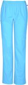 Cherokee Womens Mid-rise Elastic Waist Scrub Pants Cherokee Womens Mid-rise Elastic Waist Scrub Pants