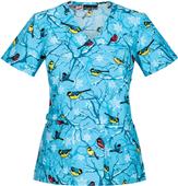Cherokee Womens Mock Wrap Scrub Tops Cherokee Womens Mock Wrap Scrub Tops