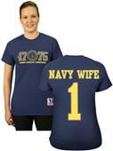 Battlefield Collection Navy Wife Jersey Tee Battlefield Collection Navy Wife Jersey Tee