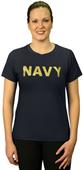 Battlefield Collection Navy Women's Glitter Tee Battlefield Collection Navy Women's Glitter Tee