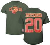Battlefield Collection Marines Retired Jersey Tee Battlefield Collection Marines Retired Jersey Tee