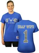 Battlefield Collection Air Force Wife Jersey Tee Battlefield Collection Air Force Wife Jersey Tee