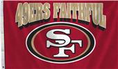 NFL 49ers Faithful 3'x5' Flag w/Grommets NFL 49ers Faithful 3'x5' Flag w/Grommets