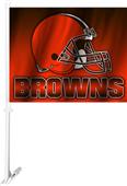NFL Cleveland Browns 2-Sided 11" x 14" Car Flag NFL Cleveland Browns 2-Sided 11" x 14" Car Flag