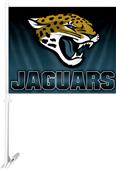 NFL Jacksonville Jaguar 2-Sided 11" x 14" Car Flag NFL Jacksonville Jaguar 2-Sided 11" x 14" Car Flag