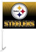 NFL Pittsburgh Steelers 2-Sided 11"x14" Car Flag NFL Pittsburgh Steelers 2-Sided 11"x14" Car Flag