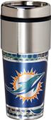 NFL Miami Dolphins Stainless Travel Tumbler NFL Miami Dolphins Stainless Travel Tumbler