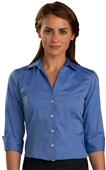 Edwards Womens 3/4 Sleeve Oxford Dress Blouse Edwards Womens 3/4 Sleeve Oxford Dress Blouse
