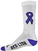 Red Lion Ribbon For Many Causes Cure Crew Socks Red Lion Ribbon For Many Causes Cure Crew Socks