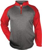 Badger Sport Adult Sport Heather 1/4 Zip Pullover Badger Sport Adult Sport Heather 1/4 Zip Pullover