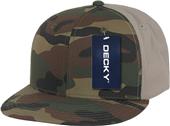 Decky Camo Cotton 6-panel Snapback Caps Decky Camo Cotton 6-panel Snapback Caps