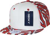 Decky Ziger White Front 6-panel Snapback Caps Decky Ziger White Front 6-panel Snapback Caps