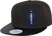 Decky Acrylic/Vinyl 6-panel Snapback Caps Decky Acrylic/Vinyl 6-panel Snapback Caps
