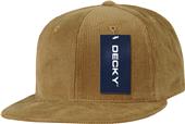Decky Corduroy 6-panel Snapback Caps Decky Corduroy 6-panel Snapback Caps