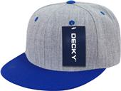 Decky Heather Grey 6-panel Snapback Caps Decky Heather Grey 6-panel Snapback Caps