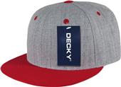 Decky Heather Grey 6-panel Snapback Caps Decky Heather Grey 6-panel Snapback Caps