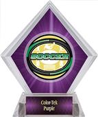 Awards Classic Soccer Purple Diamond Ice Trophy Awards Classic Soccer Purple Diamond Ice Trophy