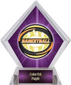 Award Classic Basketball Purple Diamond Ice Trophy Award Classic Basketball Purple Diamond Ice Trophy