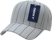 Decky Pin Striped Adjustable 6-panel Ball Caps Decky Pin Striped Adjustable 6-panel Ball Caps