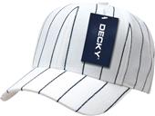 Decky Pin Striped Adjustable 6-panel Ball Caps Decky Pin Striped Adjustable 6-panel Ball Caps