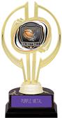 Gold Hurricane 7" Shield Basketball Trophy Gold Hurricane 7" Shield Basketball Trophy